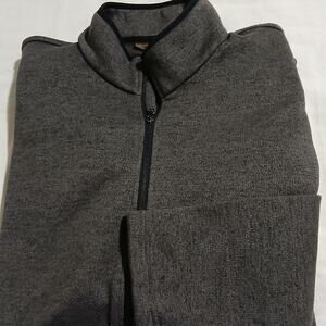 Northwest Territory Men's 3XLT Full-Zip Grey Polar Fleece Jacket Sleeve-Pocket